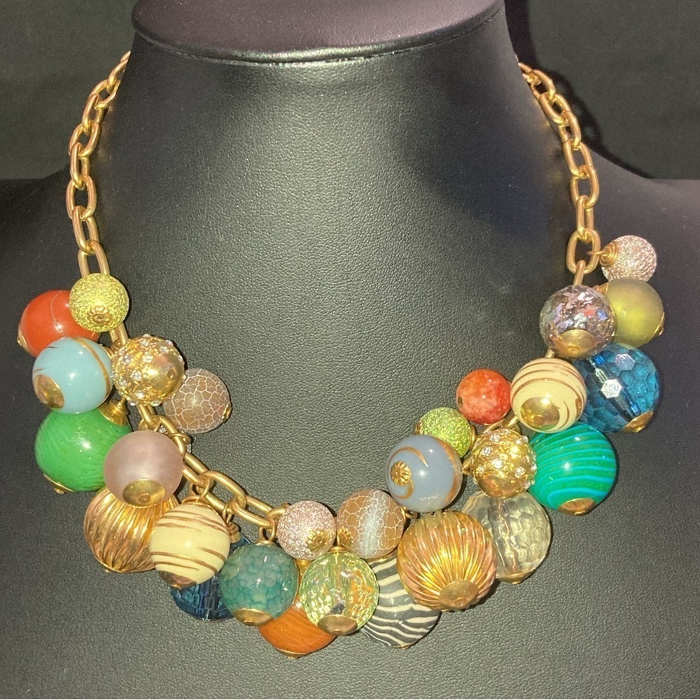 Lenora Dame BoHo chic bauble necklace - Picture 2 of 6